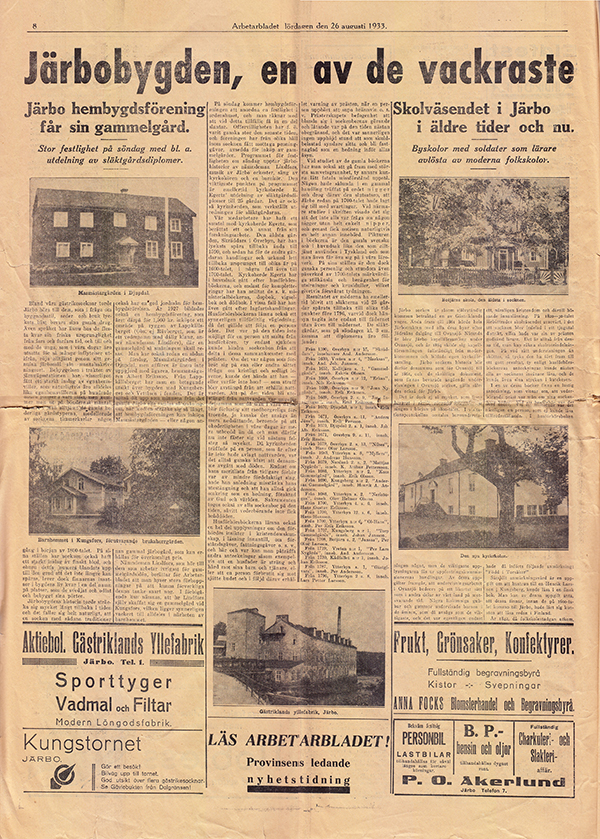 Arbetarbladet 1933